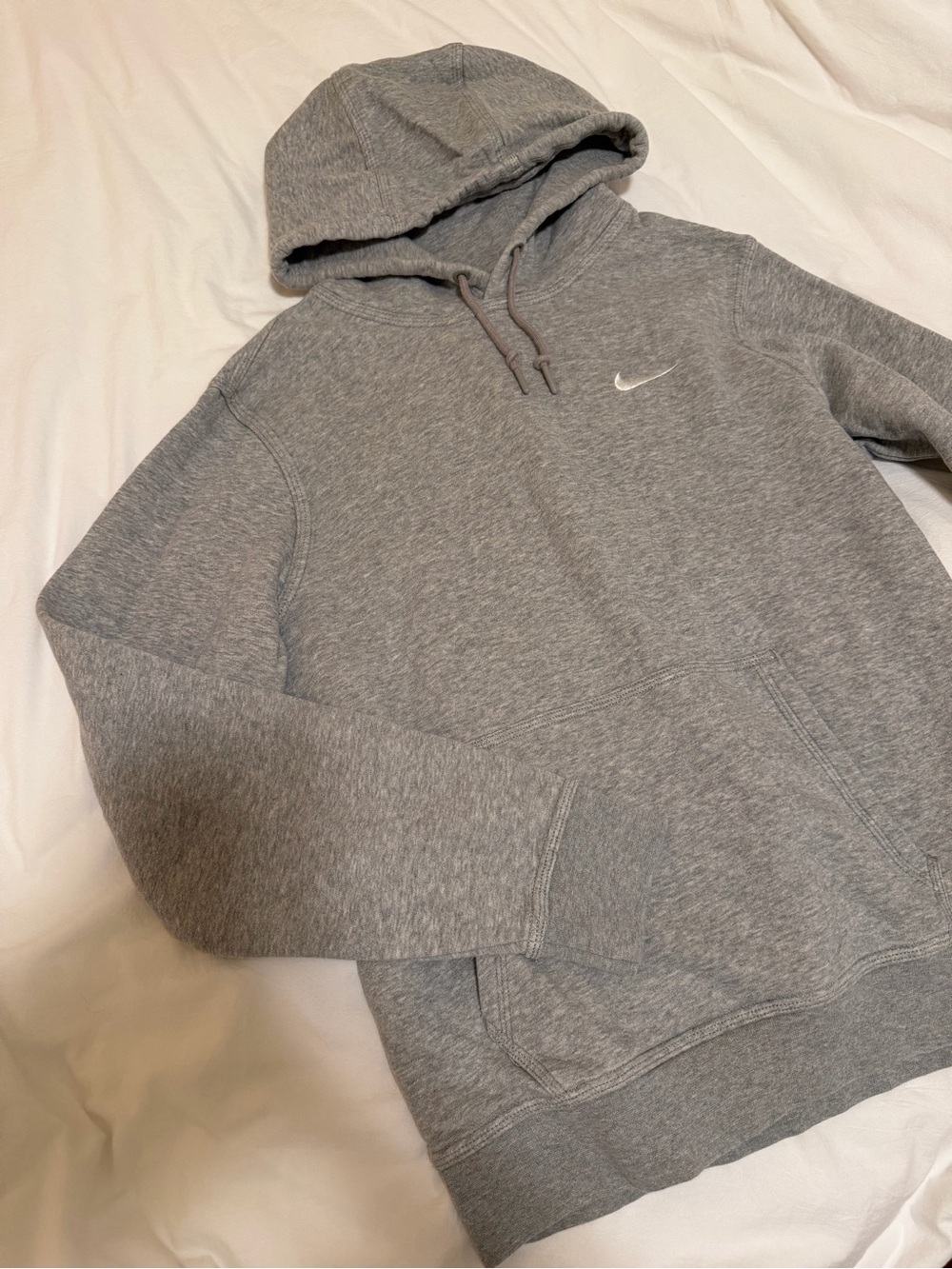 Nike Sportswear Club Fleece Pullover Hoodie Gray Medium